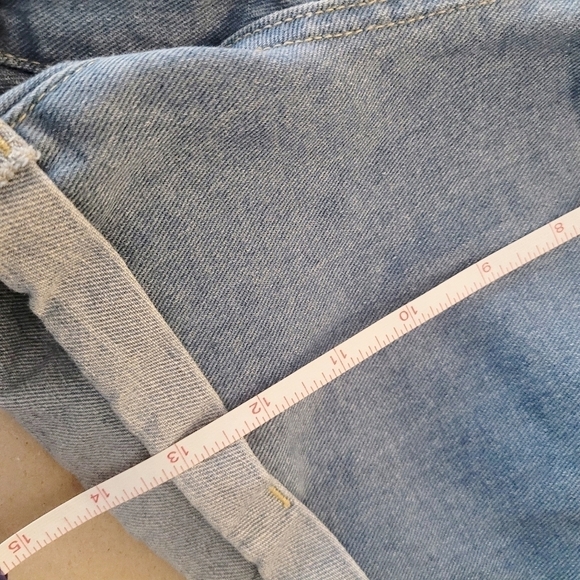 Amazon Cinch Waist Cuffed Denim Mom Shorts Size XS - Picture 9 of 11
